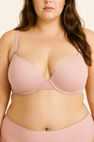 Underwire Bra with Laser-Cut Band – Seamless Support Everyday Bra