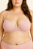 Underwire Bra with Laser-Cut Band – Seamless Support Everyday Bra