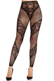 Azura Lace & Fishnet Footless Tights (1 PACK 6 PIECES)
