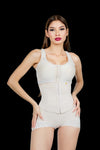 Short Torso Waist Trainer for Women – 3-Row Hook Front Closure, BBL & Lipo Friendly