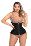 Mid Compression Seamless Body Shaper – Dual Side Zippers, Adjustable Straps, Short Legs – Full Back Coverage & Crotch Opening