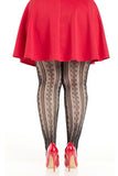 Plus Size Sweetheart Striped Tights (1 PACK 6 PIECES)