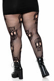 Sugar Skull Net Tights (1 PACK 6 PIECES)