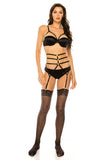 Strappy garter three pcs set