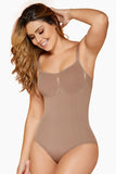 Seamless Shapewear Bodysuit, Tummy Control Body Shaper with Built-In Wire-Free Bra, Adjustable Straps, Full Coverage & 360° Waist Shaping