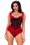 Ruffle Bodysuit with Boning