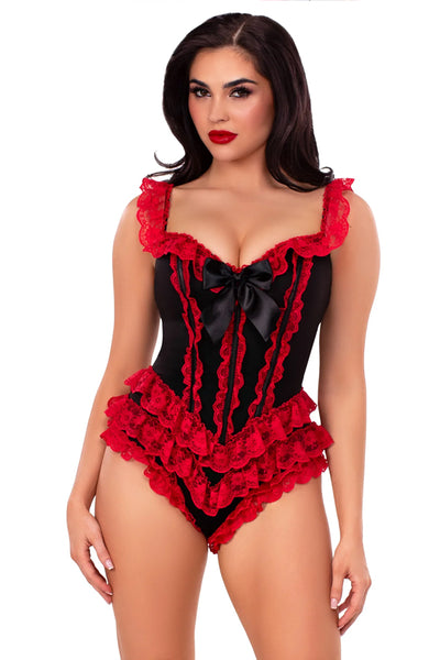 Ruffle Bodysuit with Boning