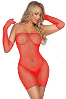 Fishnet Mini Dress Lingerie Set (2 Pack)