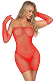 Fishnet Mini Dress Lingerie Set (2 Pack)