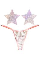 Color Changing Flip Pasties w Matching Panty