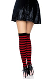 Cari Striped Stockings with Hosiery Fabric