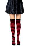 Cari Striped Stockings with Hosiery Fabric