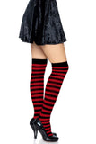 Cari Striped Stockings with Hosiery Fabric