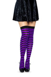 Cari Striped Stockings with Hosiery Fabric
