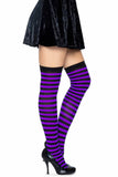 Cari Striped Stockings with Hosiery Fabric