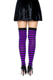 Cari Striped Stockings with Hosiery Fabric
