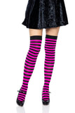 Cari Striped Stockings with Hosiery Fabric
