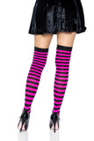Cari Striped Stockings with Hosiery Fabric