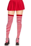 Cari Striped Stockings with Hosiery Fabric