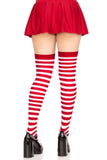 Cari Striped Stockings with Hosiery Fabric
