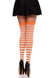 Cari Striped Stockings with Hosiery Fabric