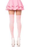 Cari Striped Stockings with Hosiery Fabric