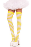 Cari Striped Stockings with Hosiery Fabric