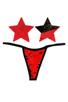 Color Changing Flip Pasties w Matching Panty
