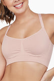 Seamless Comfort Bra, Wire-Free Full Coverage Bralette with Adjustable Straps, Soft Everyday Support & Smooth Back Design