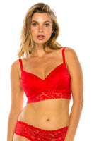 Soft Coverage Floral Lace Bra