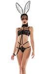 Roleplay Bunny Playsuit with Collared Leash