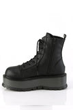2" (51mm) Platform Lace-Up Front Ankle Boots with Inner Side Metal Zip Closure