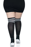 Kellee Plus Size Over the Knee Athletic Socks (1 PACK 6 PIECES)