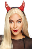 Sequin Devil Horns Headband