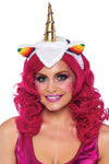 Unicorn Headband with Rainbow Wig Mane