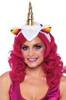 Unicorn Headband with Rainbow Wig Mane