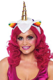 Unicorn Headband with Rainbow Wig Mane