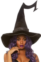 Bewitched Velvet Witch Hat With Sparkling Trim