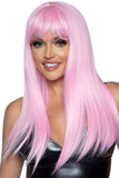 24" Straight Wig with Bangs- Pretty in Pastels