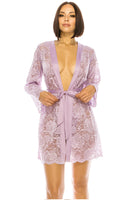 All Lace Plus size Lingerie Robe Set