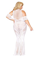 Seamless Turtleneck bodystocking gown