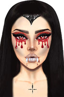 Vampire Adhesive Body Jewels Sticker – Rhinestone Face & Body Gems for Halloween, Cosplay, and Costume Makeup