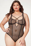 Fishnet High Cut Leg Teddy