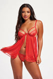 Two Piece Babydoll With Heart Ring