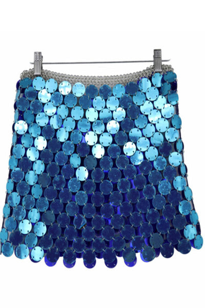 Azul Reflective Coin Chain Skirt