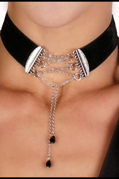 Choker With Corset Chain Style
