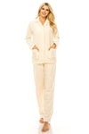 Ivory Jacquard PJ Set