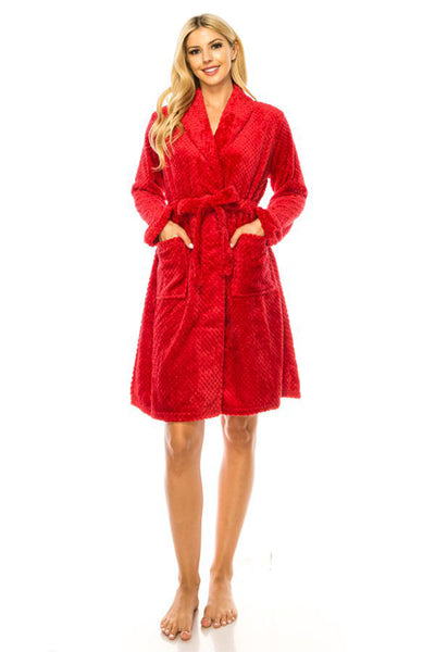 Red Jacquard Robe
