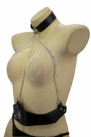 Leatherette Three Chain Top