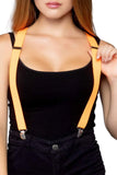 Stretchy Neon Elastic Clip On Suspenders